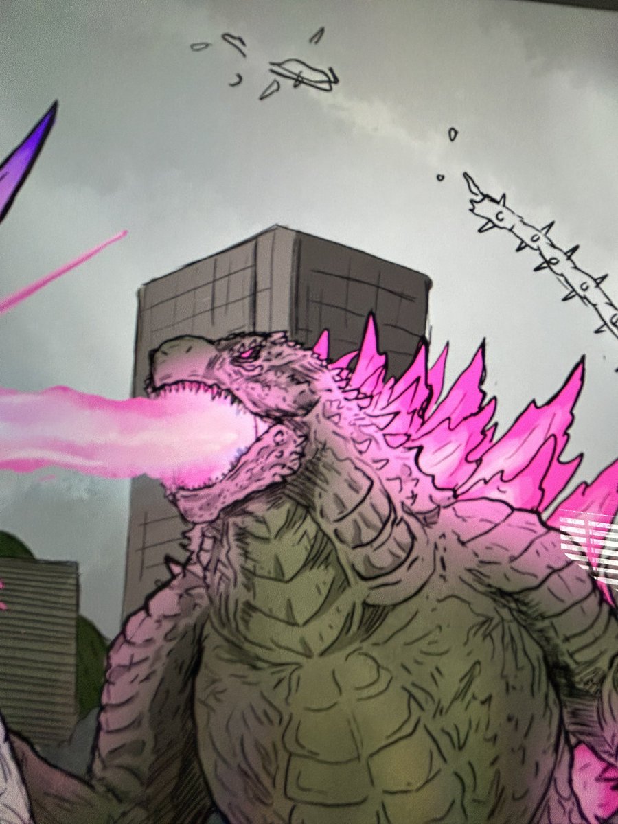 Pinks and purples on Godzilla just rock man idk what else to say. I am hoping to have this ready to post tonight btw 🫡