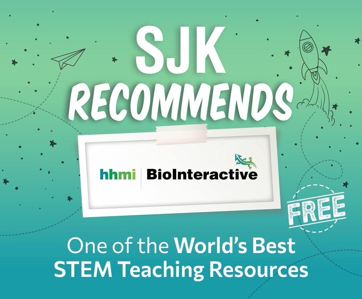 Happy Wednesday! One of our favorite resources to recommend is HHMI @BIOINTERACTIVE! Their Classroom Resources collection provides activities, videos & interactive media on lots of different high school biology topics! Check it out: biointeractive.org/classroom-reso…!