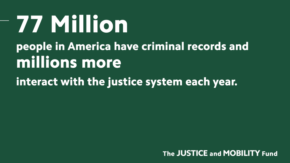 To create a truly equitable future, we must include the millions of justice-impacted folks in the US. The #JusticeAndMobility Fund supports employment pathways upon reentry + encourages businesses to adopt #FairChanceHiring practices. bluemeridian.org/funds/the-just… #SecondChanceMonth