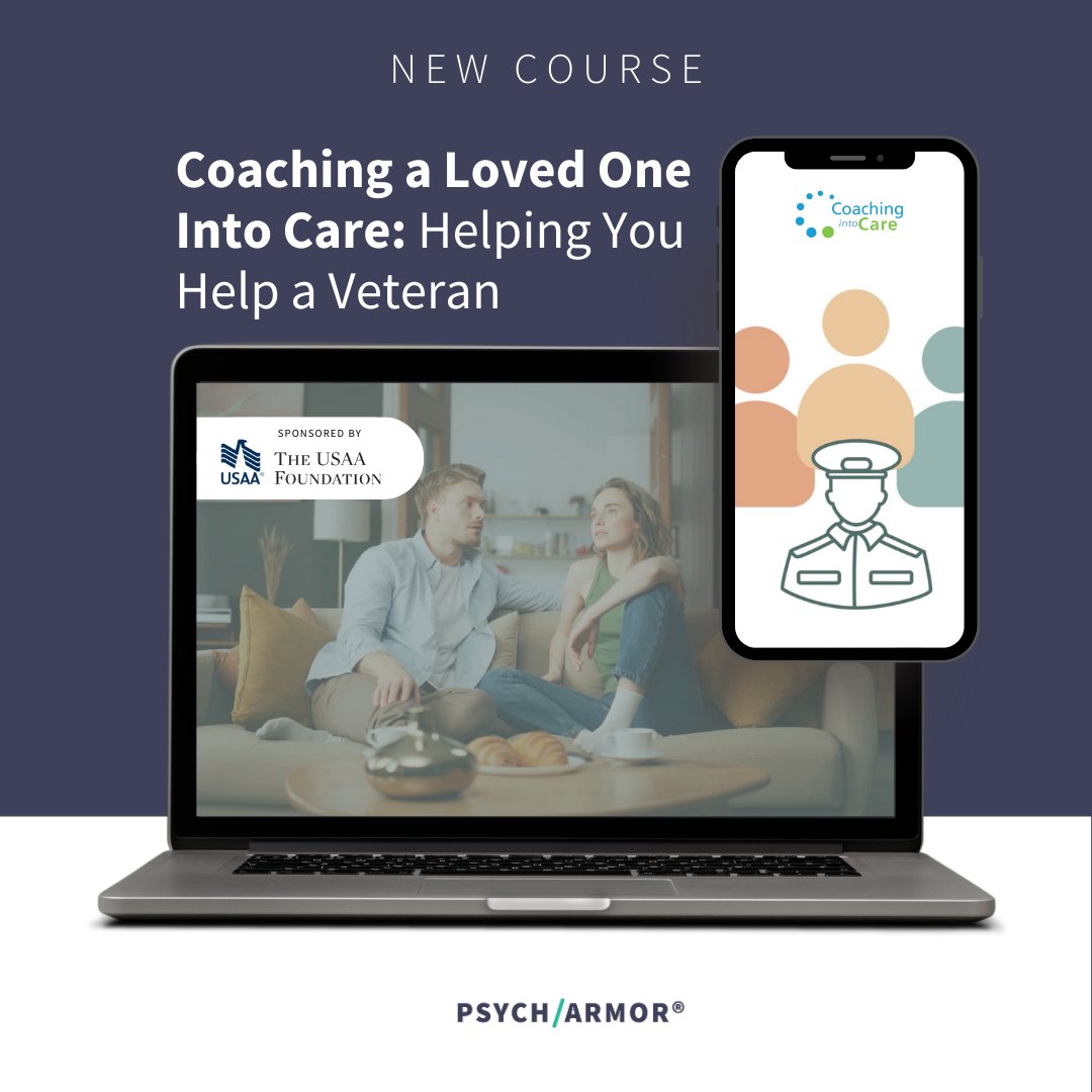 Exciting News! Introducing PsychArmor's revamped course, 'Coaching a Loved One Into Care: Helping You Help a Veteran.' Take the new course today to better support the Veteran in your life. Start Learning: learn.psycharmor.org/courses/coachi… #VeteranSupport #CoachingIntoCare #PsychArmor