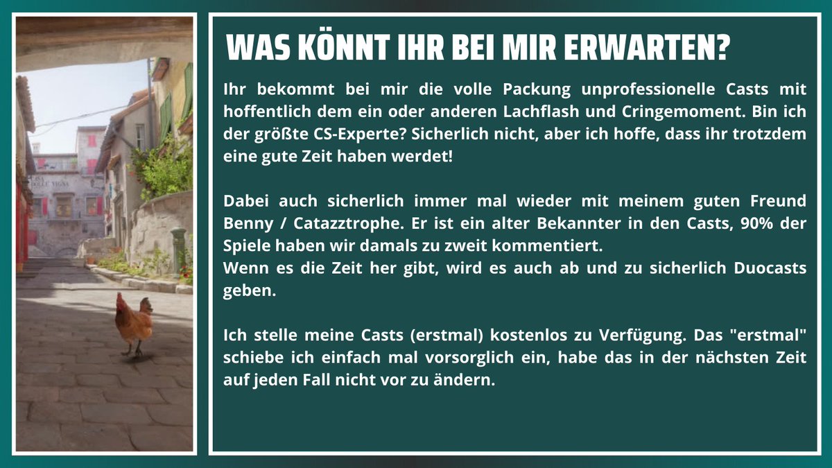 Arneskiptags's tweet photo. Ich hab wieder Bock aufs CS-Casts! Alle Infos in meinem TED-Talk. Meine PN's sind offen, 
RT = 1x Spezi (oder Bier) bei einem Event auf meinen Nacken ❤️ https://t.co/zVMAU9nUFH