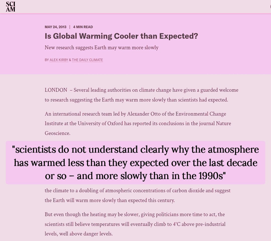 📢 Global Warming : Less Than Expected

Scientists Are Baffled

🙂