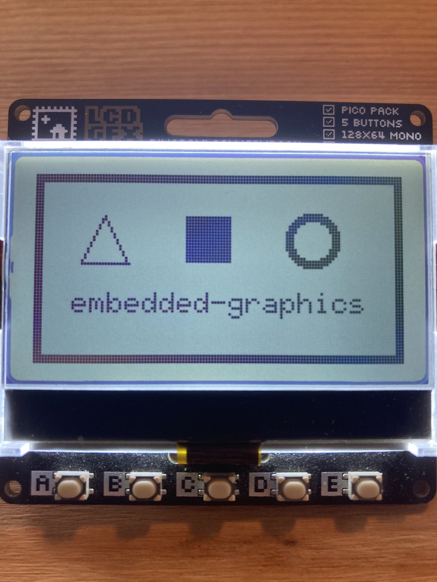 Finally made a driver in #Rust for st7567 with #embedded graphics support. For now tested with #pico and st7567 display by @pimoroni Hope it will be useful for someone. github.com/tracyspacy/st7…
