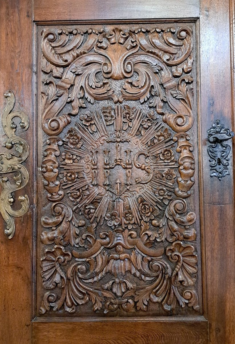 Baroque wooden door of the University Church in #Budapest. #adoorablethursday