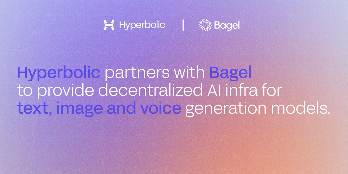 We're joining forces with Bagel Network to make open-access AI more scalable and secure for Devs and Researchers 🥯 🤝 🌪️ This partnership couples our decentralized AI inference service with @bagel_network’s privacy-preserving ML platform and makes it easier to build AI…