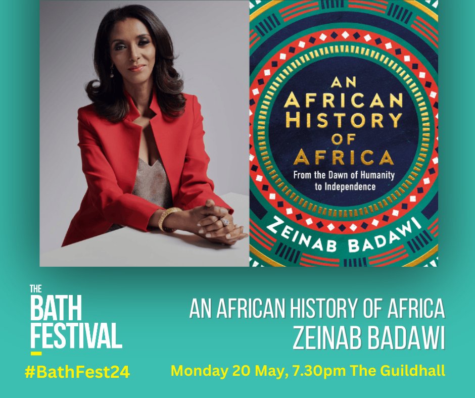 Award-winning broadcaster @TheZeinabBadawi introduces her ground-breaking and epic history of Africa 'An African History of Africa' at #BathFest24 on Monday 20 May. Grab your tickets now before they're gone! bathfestivals.org.uk/the-bath-festi… @PenguinBooks