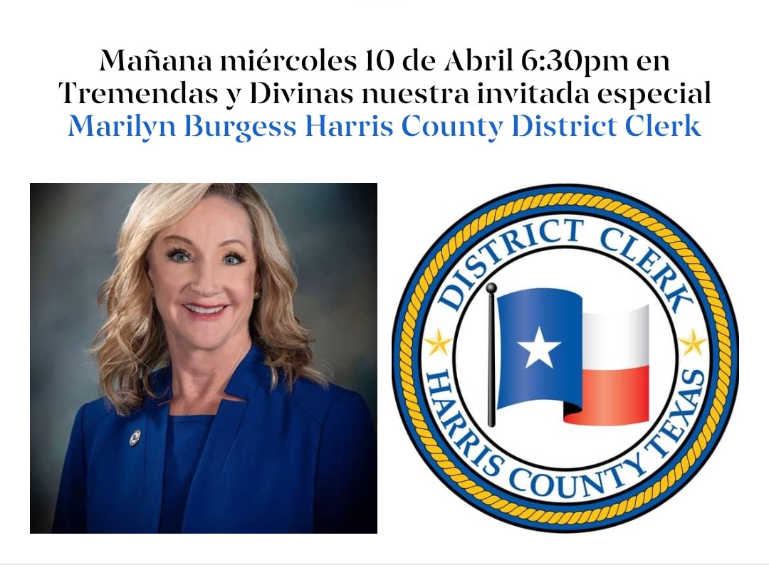 Tune in tonight at 6:30 pm to the @queondamagazine  podcast where Harris County District Clerk, Marilyn Burgess will be the guest and talking about the role of the District Clerk’s Office and the importance of Jury Service. #youcompletejustice #justicestartswithyou #houston