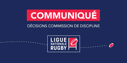 #Discipline Voici les décisions de la commission de discipline et des règlements concernant la 20ème journée de TOP 14 et la 24ème journée de PRO D2 📄➡️ bit.ly/3vXOONg