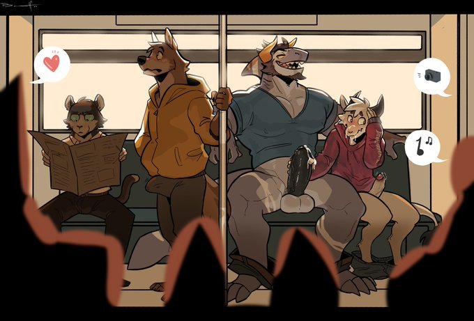 '' On The Furry Transit '' 18+ ( Repost Post From July 6th 2023 & More Posts Tomorrow Morning )