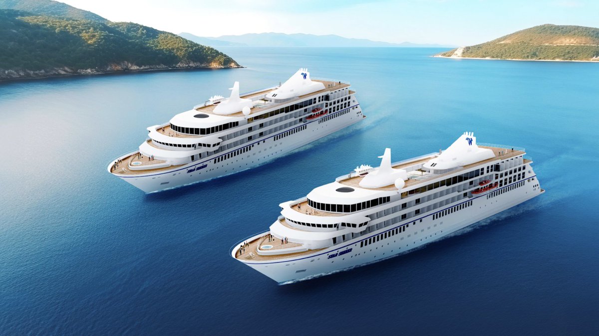 Guess who's building new ships?

@WindstarCruises will debut two all-suite motor yachts, Star Seeker and Star Explorer, in Dec 2025 and Dec 2026. With a capacity for 224 guests each, intimate #smallship cruising is alive and well.