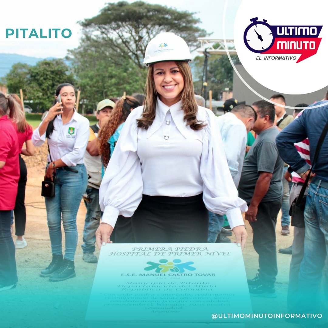 UltimoMinutocol's tweet photo. #UltimoMinuto En un acto emotivo, el pasado 01 de abril se instaló la primera piedra que marca el inicio de la construcción del Hospital de Primer Nivel de Pitalito https://t.co/zTSreM4oQ4