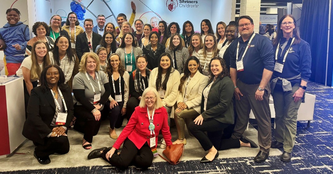 Shriners Children's staff from across the country are currently attending the American Burn Association (@ameriburn) Annual Meeting in Chicago, Illinois. Look closely, and you'll see a few members of the Texas Team!