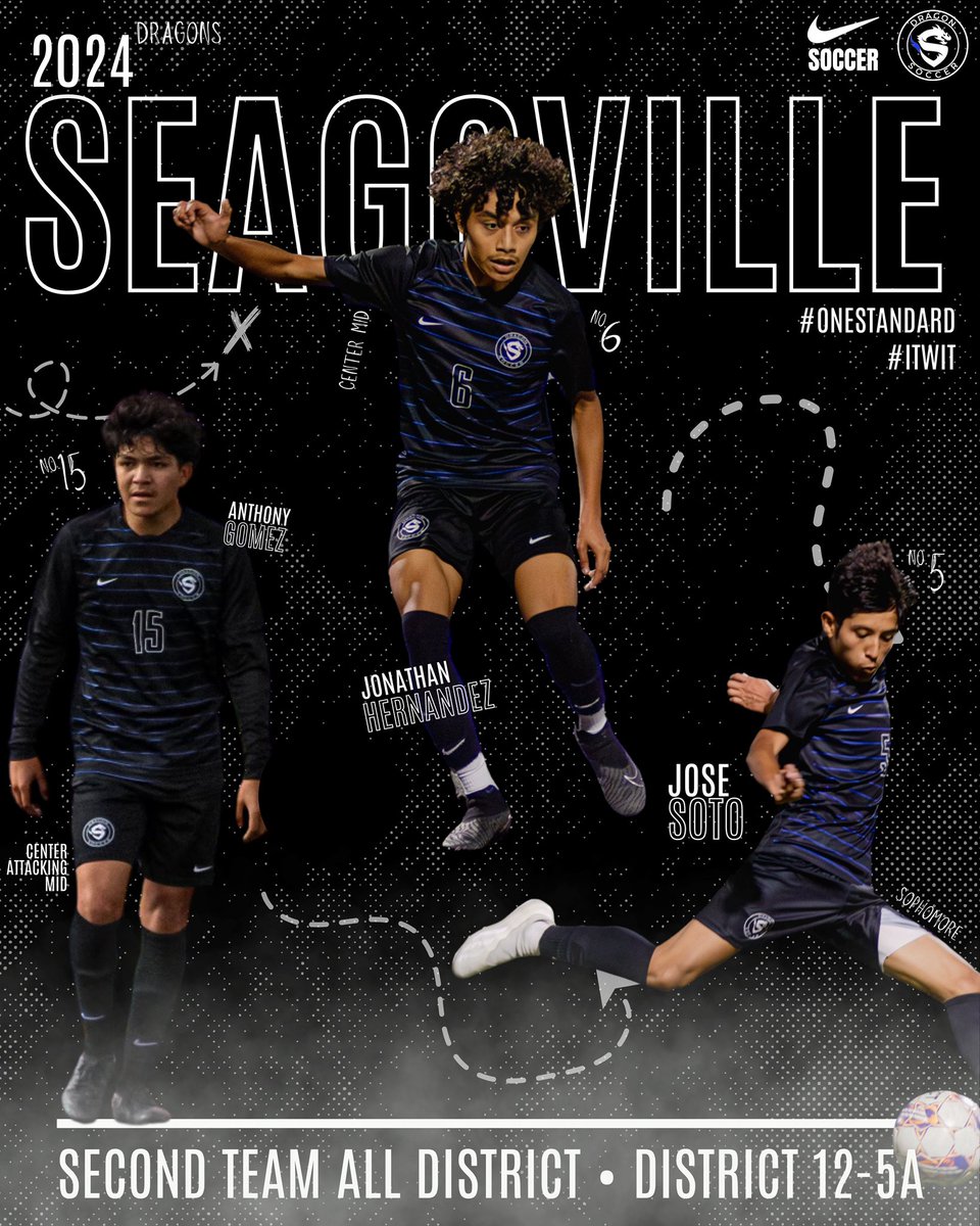 Our young midfield trio: Tony, Chino, and Jose, stepped up this year and competed all season! Proud of their determination and grit all year! #ITWIT #OneStandard