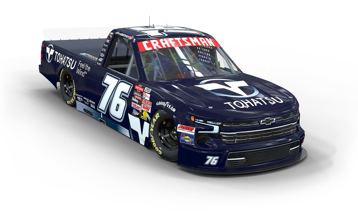 The #76 Chevy Silverado is headed to Texas this Friday! 🏁 We are excited to help @SpencerBoyd #FeelTheWind in this Tohatsu primary paint scheme. On the track and on the water, Spencer knows Tohatsu #BacksYouUp 🎣🤝 Learn more: mailchi.mp/0aa42eb4100b/t…