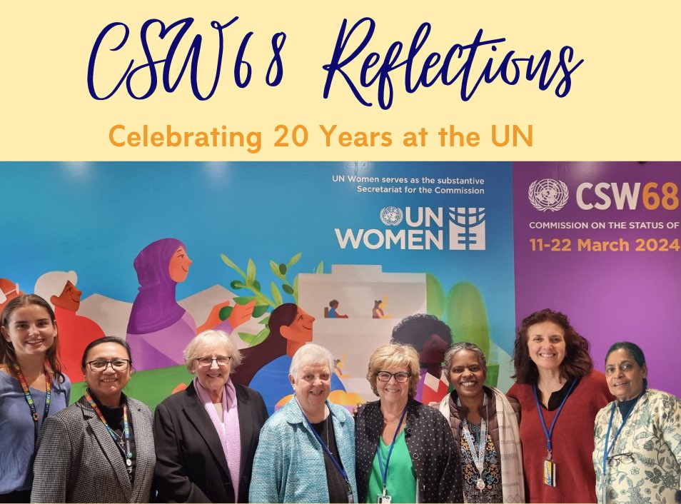 As part of our 20 year anniversary, we welcomed members from our network to the the 68th Session of the Commission on the Status of Women. Check out our latest news update to read our delegates’ reflections and see our photos! ibvmunngo.org/mary-ward-wome…