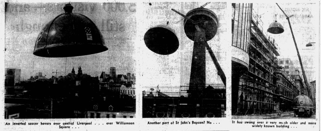 @keithjones84 The original domes made of timber with a lead lined shell were removed on 23/8/68 they measured six foot in height twelve foot in diameter & weighed more than a ton each. The “exact copy” replacements seen in “then” photograph made of steel & glass fibre were installed on 1/9/68.