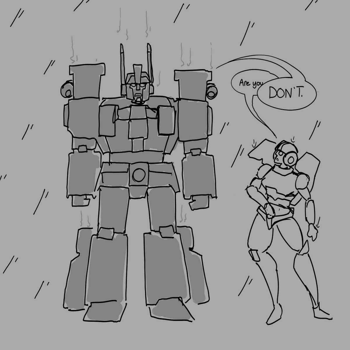 astute observations being made about ultra magnus horns aka lightning rods
credit to dane for idea #transformers #maccadam