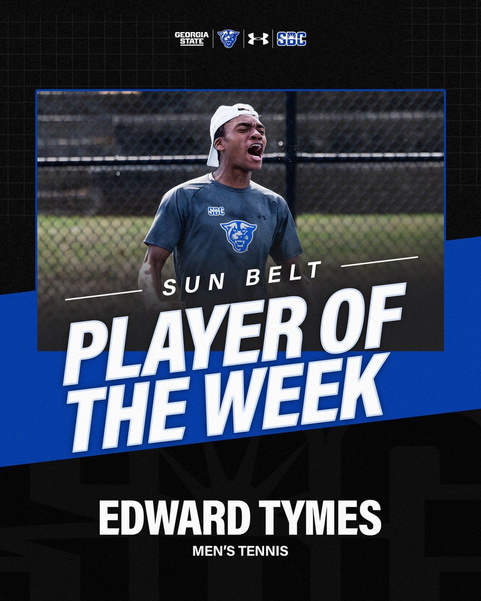 𝙎𝘽𝘾 𝙋𝙊𝙏𝙒 ‼️

For the second time this season, Edward Tymes has been named Sun Belt Conference Player of the Week! 👏🏼 

#LightItBlue | #STATEment