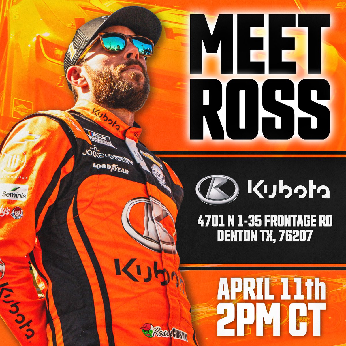 I’ll be hanging at the @kubota_usa dealer in Denton, TX tomorrow at 2 pm CT with @Daniel_SuarezG, come talk some tractors!