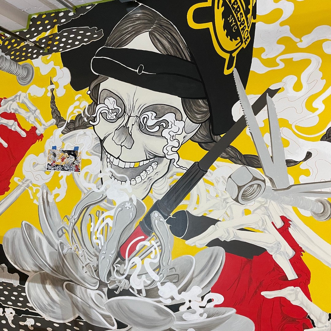 Next week Thursday the 18th,  please come join us for our Mural Opening Reception by our member Suzanne Head! This will take place in our studio location in Building A, Unit 5N-1.
Snacks and refreshments will be provided.