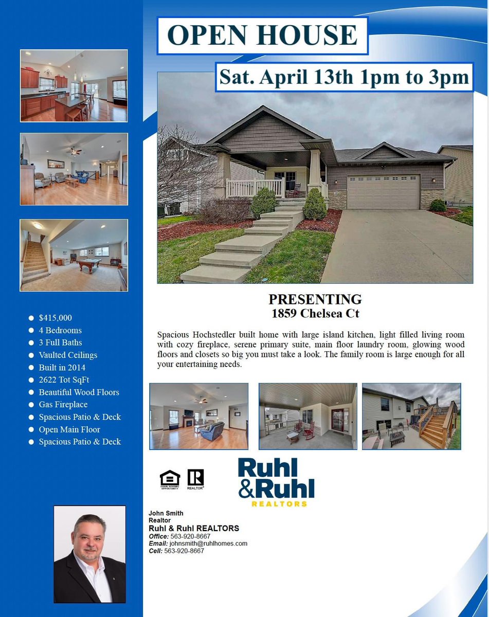 Stop by this Saturday April 13th between 1pm and 3pm to take a look at this amazing home in Iowa City. 

#openhouse #iowacity  #northliberty #coralville #tiffin #iowarealestate #hometour #showings #zillow #buyersagent #homebuyer #newhome #homeshopping