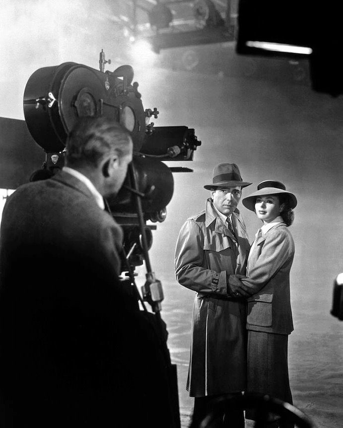 On the set of 'Casablanca' (1942) Michael Curtiz.