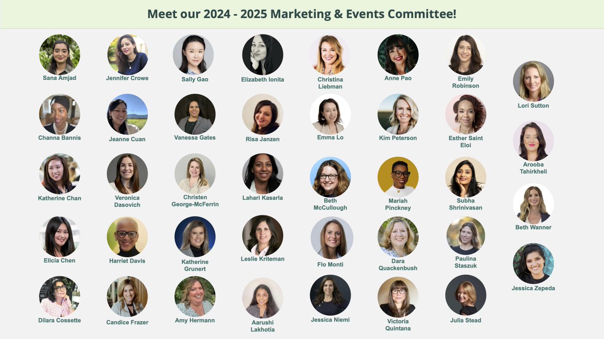HUGE WELCOME to the 37 women who now make up our newly formed Women in Revenue Marketing & Events Committee led by Board Members @channacaanis We are going to accomplish some big things this year! 🌟