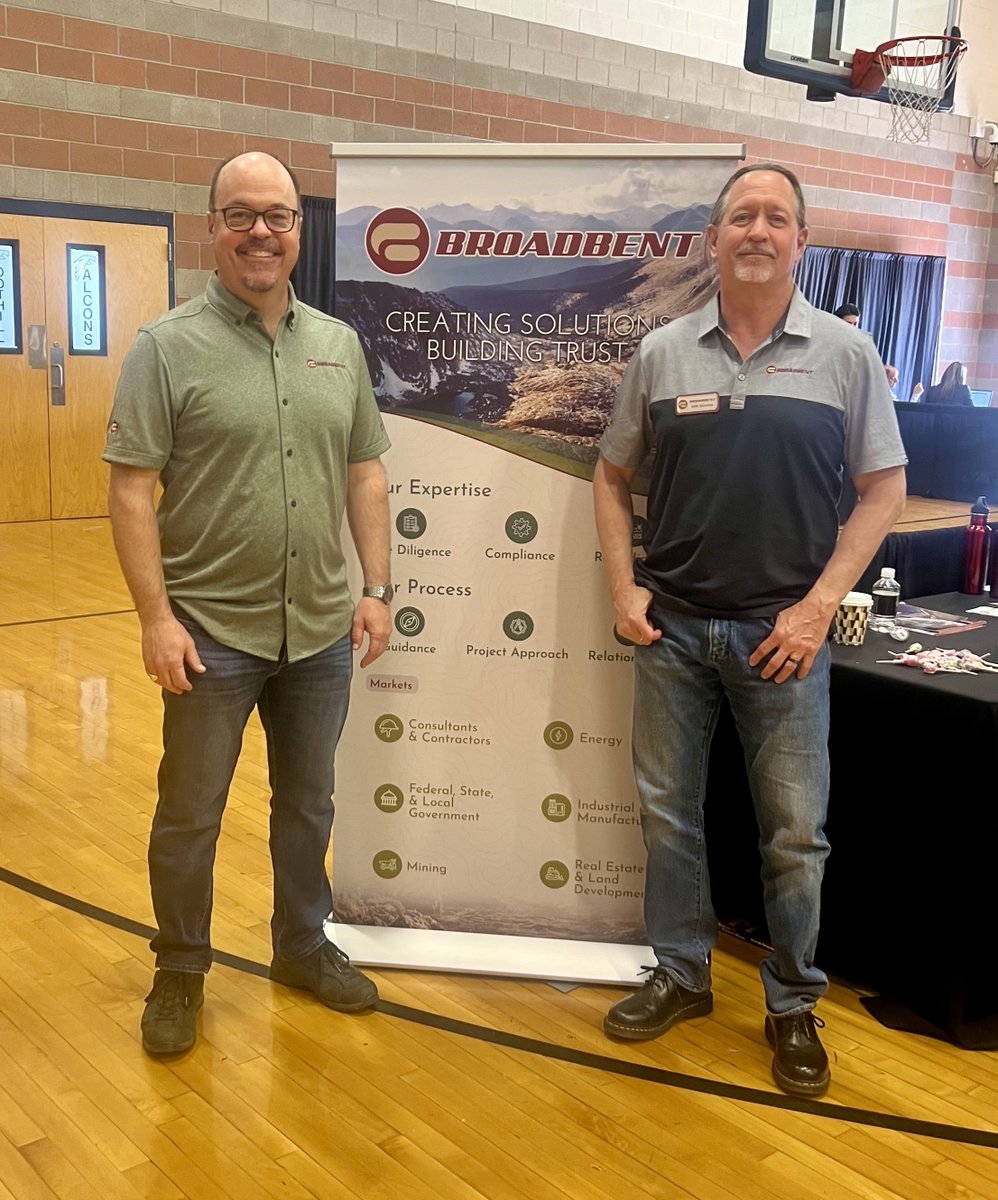 BroadbentAssoc's tweet photo. Yesterday Randy Miller and Kirk Stowers stood alongside fellow industry leaders at Foothill High School, participating in the second I CAN BE event, hosted by the Henderson Chamber of Commerce. We were thrilled to discuss careers in science and engineering with the students. https://t.co/fnJPFhwZCD
