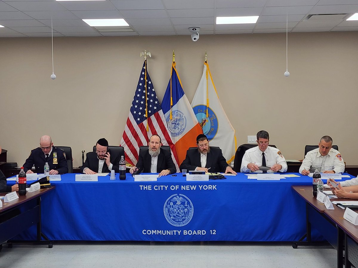 Had a productive meeting with @BrooklynCB12 , @NYPD66Pct , local organizations, and my leadership counterparts from various city agencies. We are committed to working together to ensure a safe, healthy, and happy Passover!