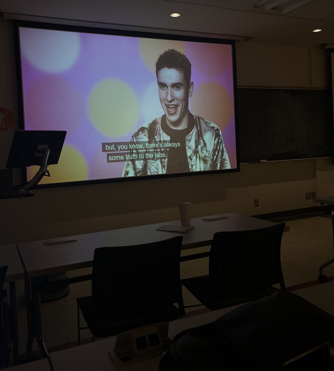 being gay at school and watching Rupaul’s Drag Race in an empty classroom