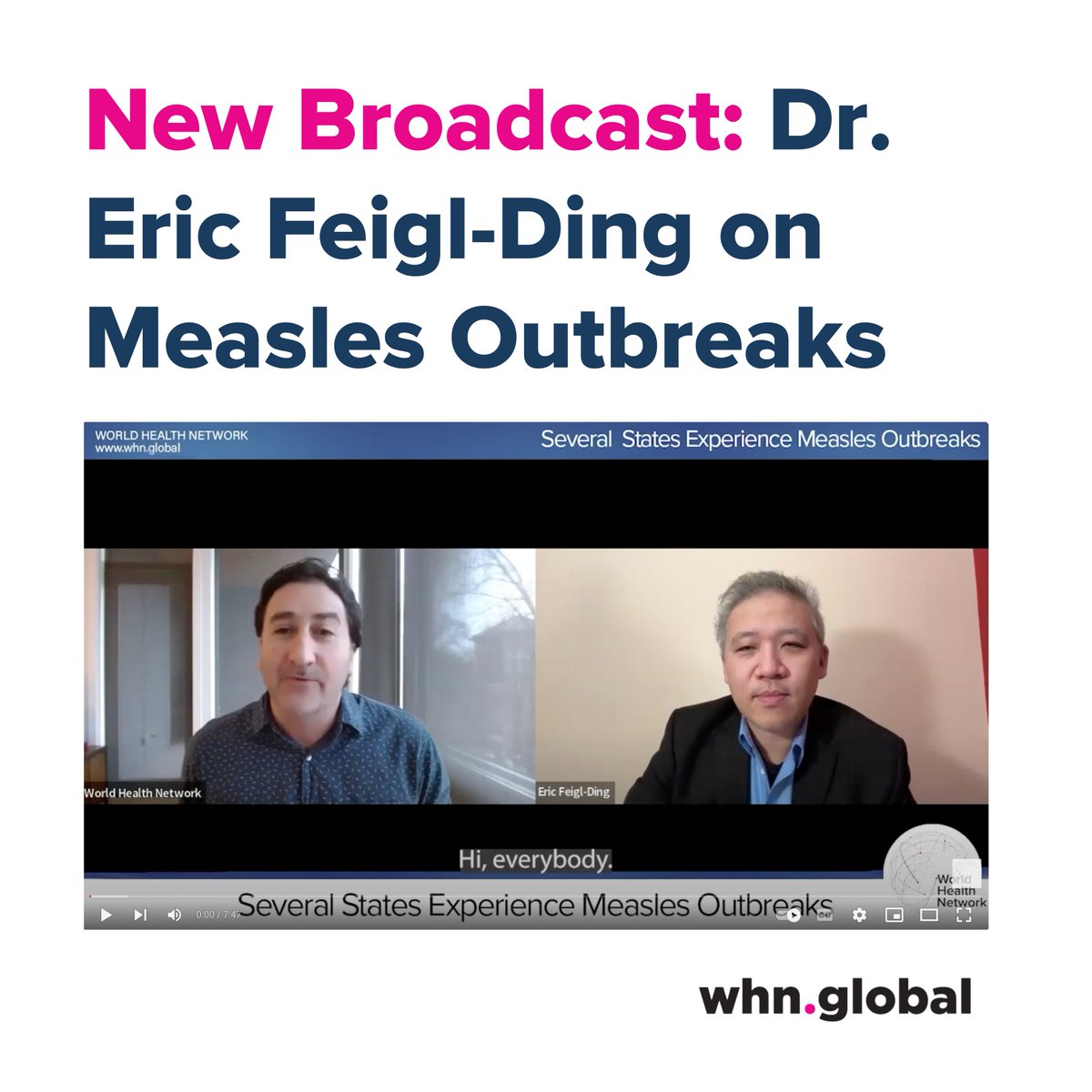 New Broadcast: Dr. Eric Feigl-Ding dives into the reasons behind the potential resurgence of measles. youtube.com/watch?v=0GZfne… #Measles #PublicHealth