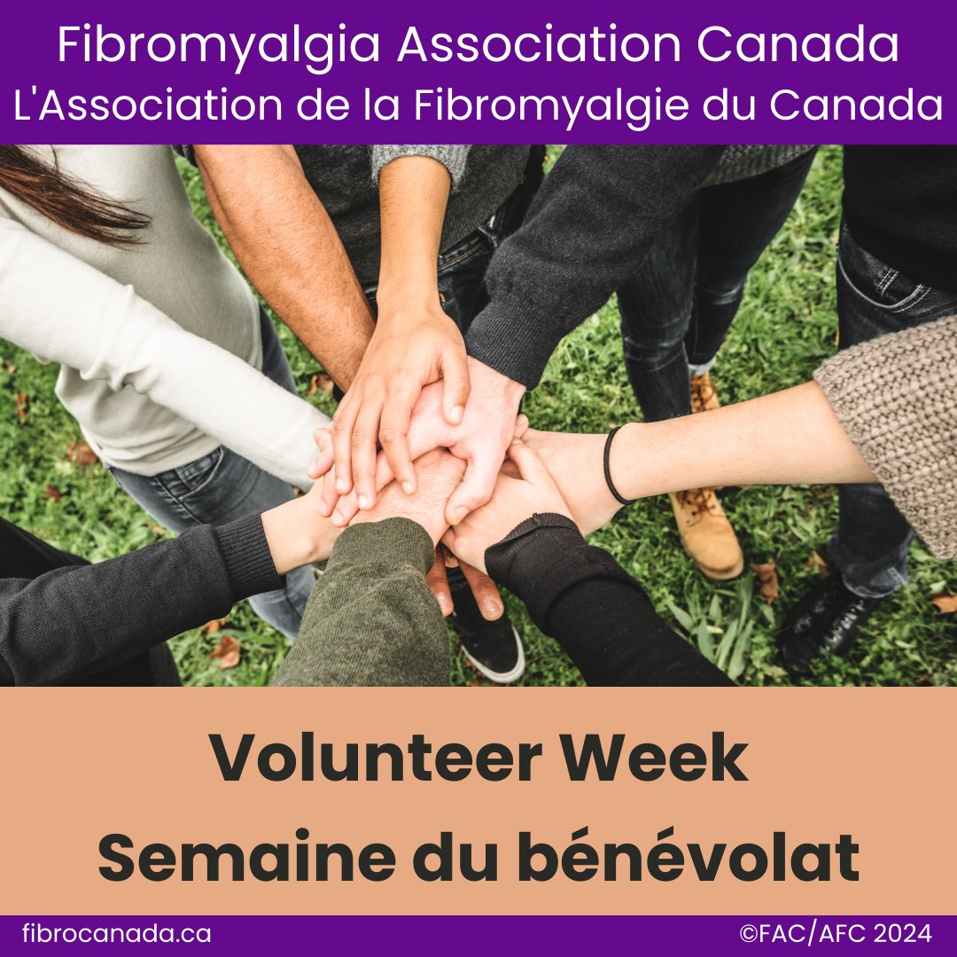 The FAC Board would like to celebrate #NationalVolunteerweek by thanking each and every one of #FAC's volunteers. 

Our volunteers are the heart of #FAC, dedicating their time and energy to support those affected by fibromyalgia

#StrongerTogether #NVW2024