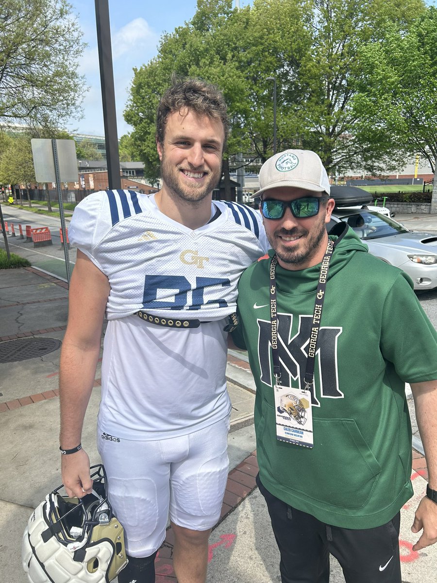 Great to see #𝕄𝕠𝕦𝕟𝕥𝕒𝕚𝕟𝕄𝕒𝕕𝕖 @RylandGoede88 today @GeorgiaTechFB ‼️ Excited to watch him ball out on the Flats this season‼️ 🐝 x🐎 @KMHSathletics @CCSD_AD @GaTechFballnews