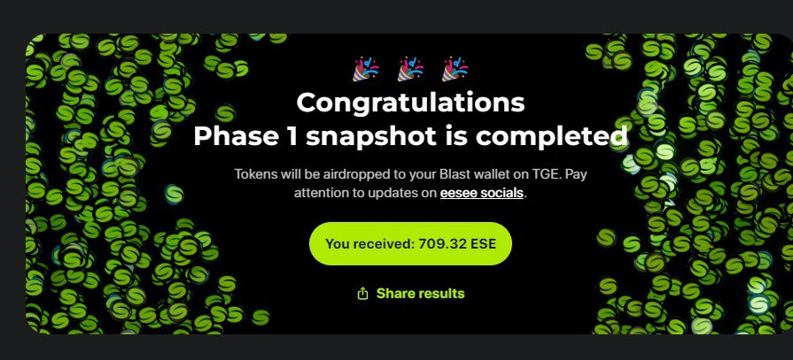 freshbluder_btc's tweet photo. 🔴🔴 Exciting news from #eesee! 🔴🔴
Participate in our L2 network airdrop promotion! Claim $ESE tokens ranging from $0.20 to $4, valued up to $430.
🔴Join now: https://t.co/ejuvidzBhd
#Eesee $ESE #eeseeMainnet #BybitSpot #airdrop #BlastL2 #Blast #NFT #web3 #eth #new_airdrop https://t.co/PHasy30loL