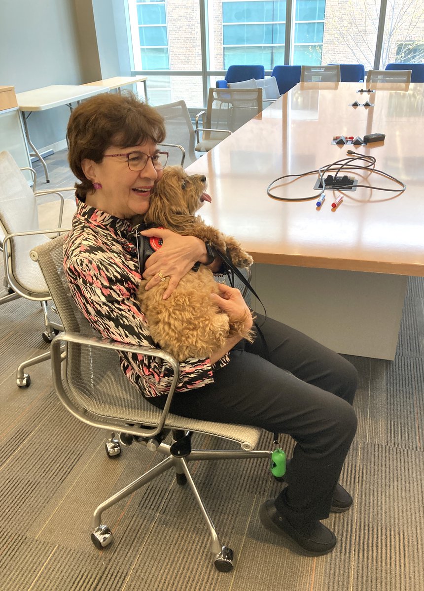 Surprise! Despite the impressive results, CBE Distinguished Univ. Prof. and Dept. Chair @UmitOzkan_OSU doesn't work non-stop. Time out for some puppy love!