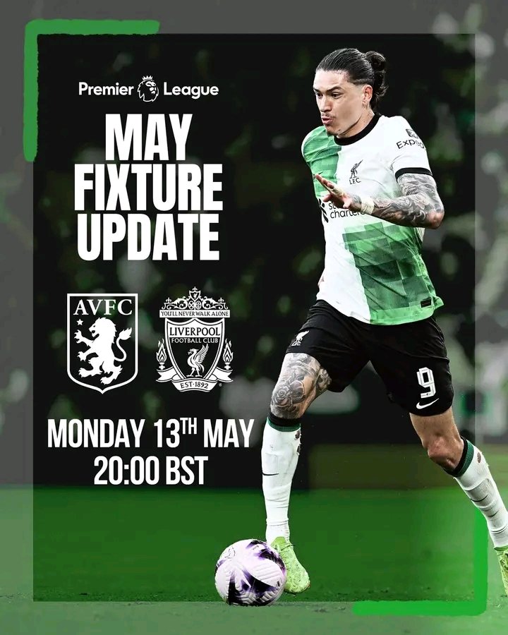 Our Premier League fixture with Aston Villa has been rescheduled 🗓️