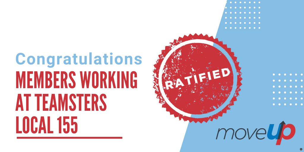 Congratulations to our members working at Teamsters Local 155 on ratifying your new collective agreement!