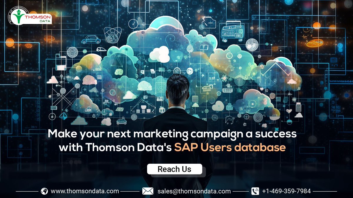 thomsondata's tweet image. Reach out Prominent Global SAP Users through multichannel marketing campaigns with Thomson Data&apos;s accurate database.

Reach Us: thomsondata.com/technology-lis…

#SAPuserslist #SAPusersmailinglist #b2bdatabase #technologyuserslist #thomsondata