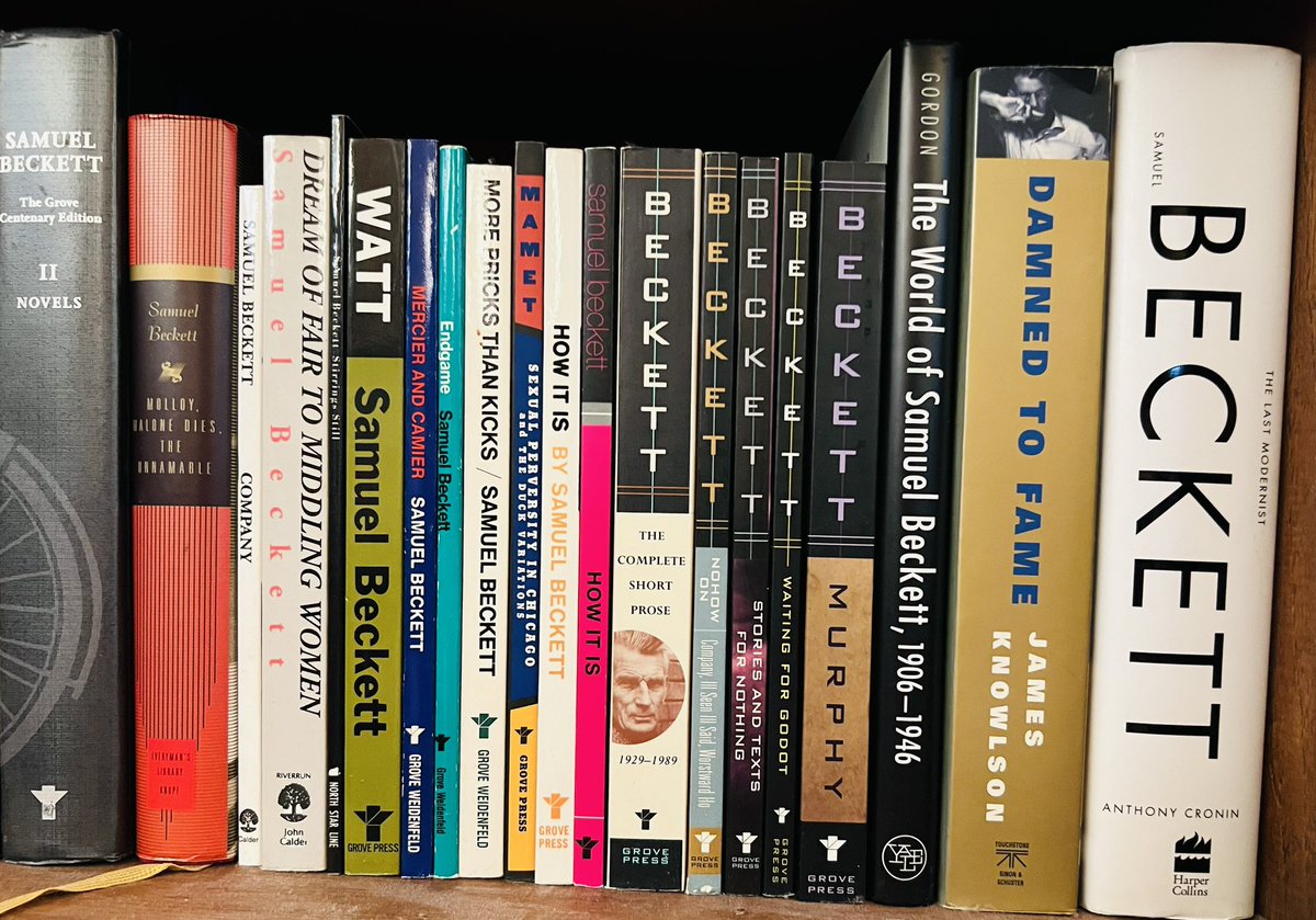 my Beckett shelf: