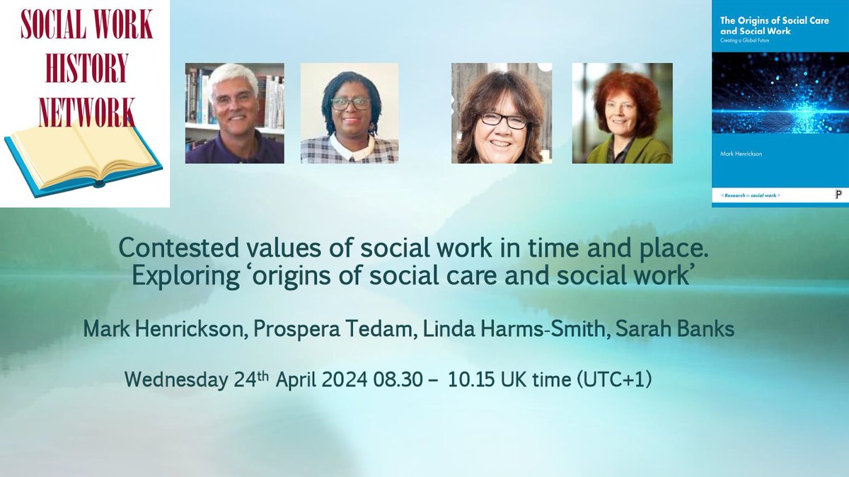 You are all invited to a great and interesting webinar: Contested values of social work in time and place. Exploring ‘origins of social care and social work’ For more info and how to register: kcl.ac.uk/events/contest…