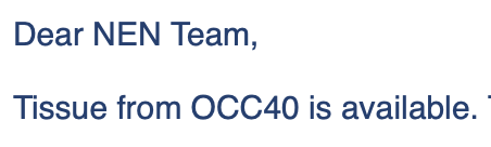 This week marks 1 year since we initiated NET tissue biobanking. Today, we received tissue samples from the 40th patient.
We want to take this opportunity to express our deep gratitude to all the patients who have generously donated samples.
<a href="/HalletJulie/">Julie Hallet</a> <a href="/CureNETs/">Neuroendocrine Cancer Research Foundation</a> <a href="/tfri_research/">Terry Fox Research Institute</a>