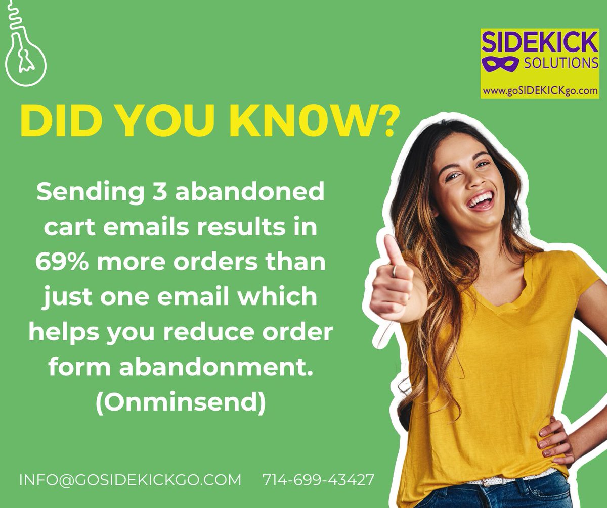 Rescuing abandoned carts, one email at a time! Don't let potential sales slip away—optimize your strategy and reduce cart abandonment! #EmailMarketing  #DigitalMarketingSidekick