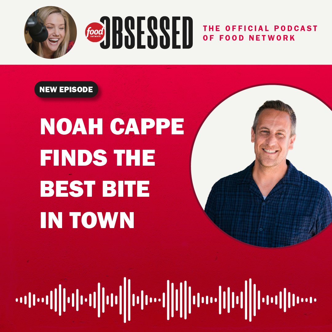 On the #FoodNetworkObsessed podcast this week: @noahcappe❗Listen to his convo with @jaymee now: foodtv.com/applepodcasts Watch the series premiere of #BestBiteInTown > TONIGHT @ 9|8c!