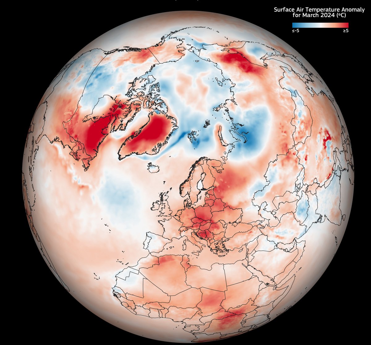 March 2024 was the warmest #March in human #civilization. #Greenland on a Supermelt alert. Industrial civilization is rapidly heating the #planet faster than ever before. The days of a stable #climate are long gone. We are moving into the unknown.