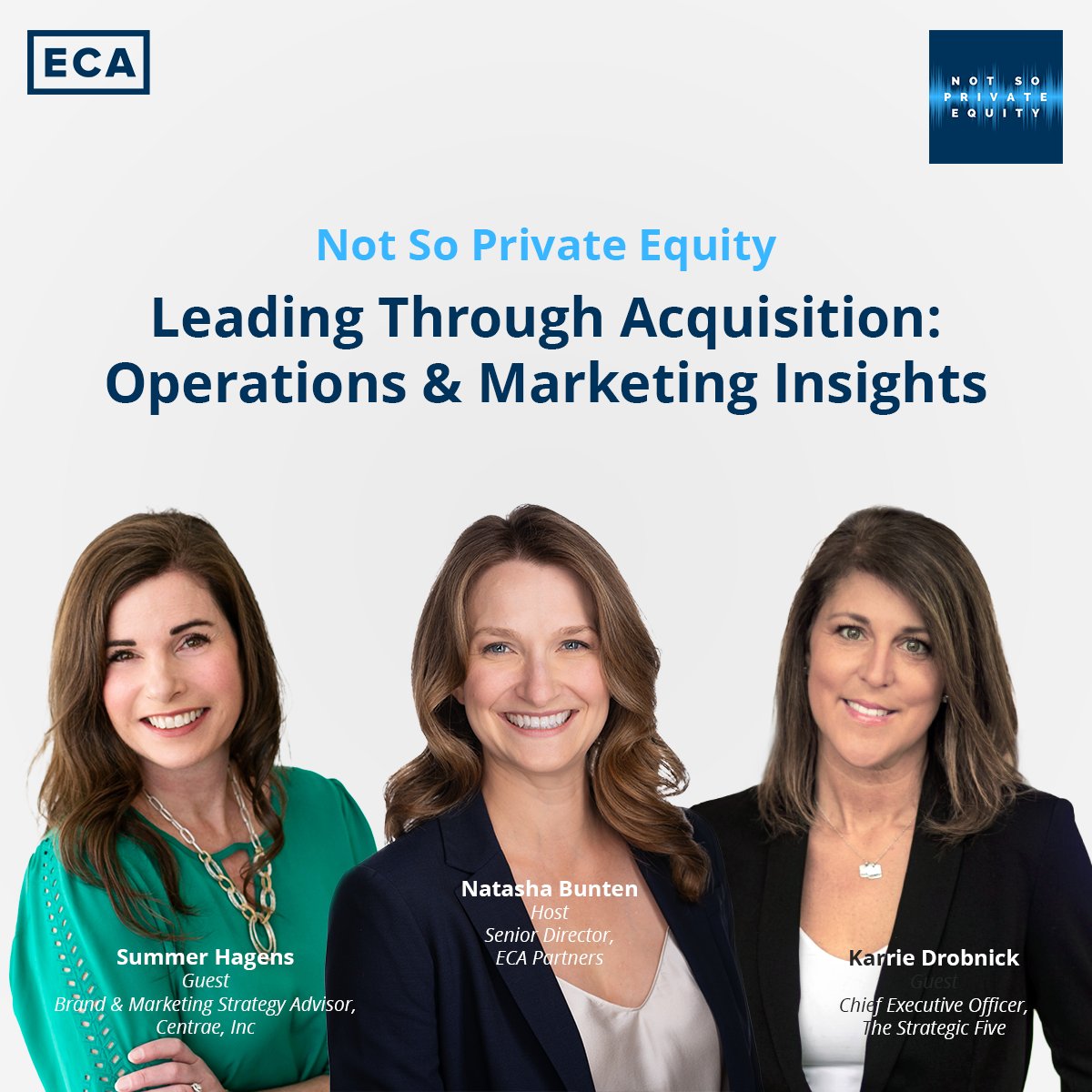 ECA_Partners's tweet photo. Summer Hagens, Brand &amp; Marketing Strategy Advisor at Centrae, and Karrie Drobnick, CEO at The Strategic Five talk about leading a company through a merger and acquisition.

Listen here:
Spotify: https://t.co/0awtR7ZwPt
Apple: https://t.co/LBzNwObRR9 https://t.co/FjL78ps2Zz