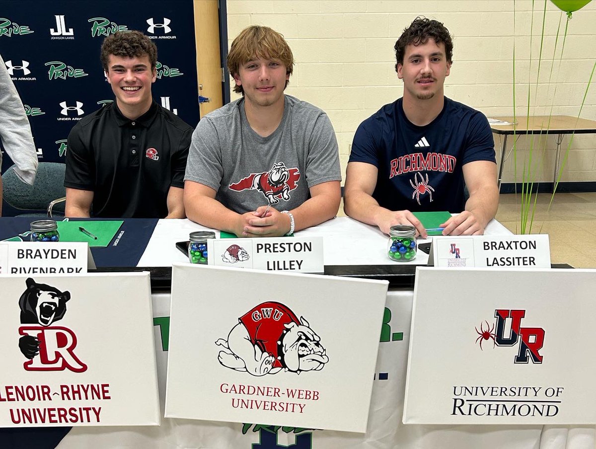 Congrats to these 3 for continuing their football careers next year at the collegiate level! We are proud of you 👏