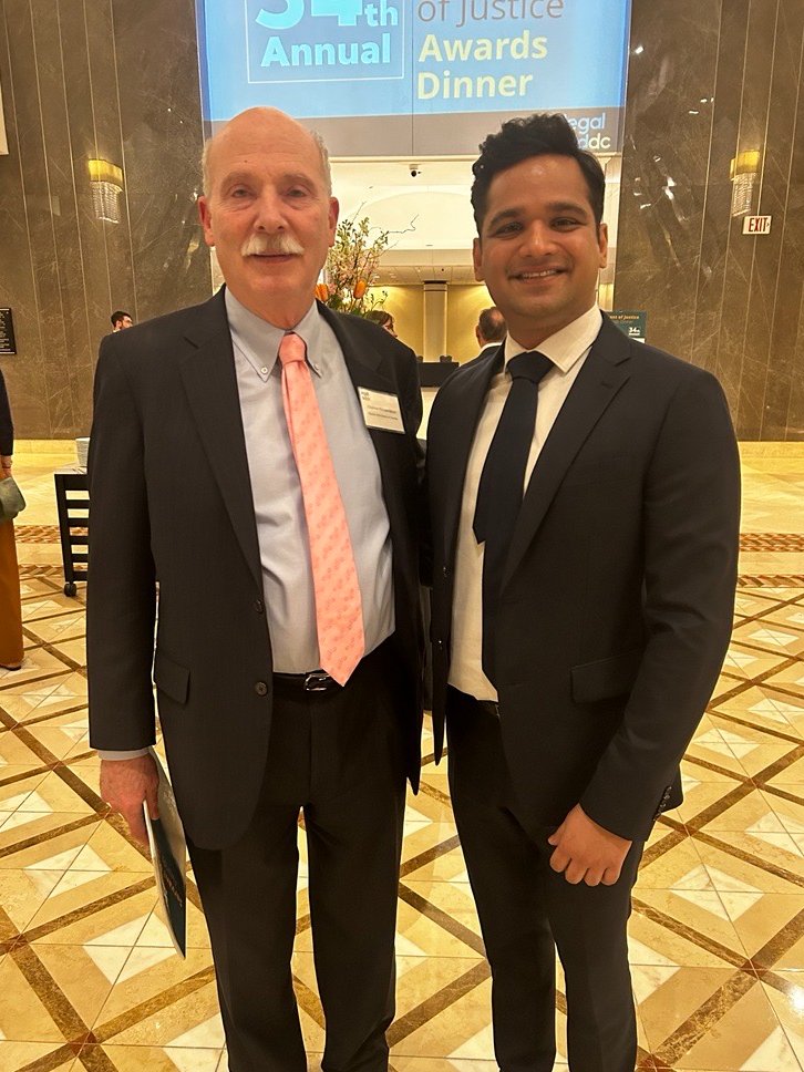 Thank you to @ChmnMendelson for attending last night's Servant of Justice Awards dinner! We are grateful for your continued support of Legal Aid DC and commitment to #AccessToJustice for every DC resident.