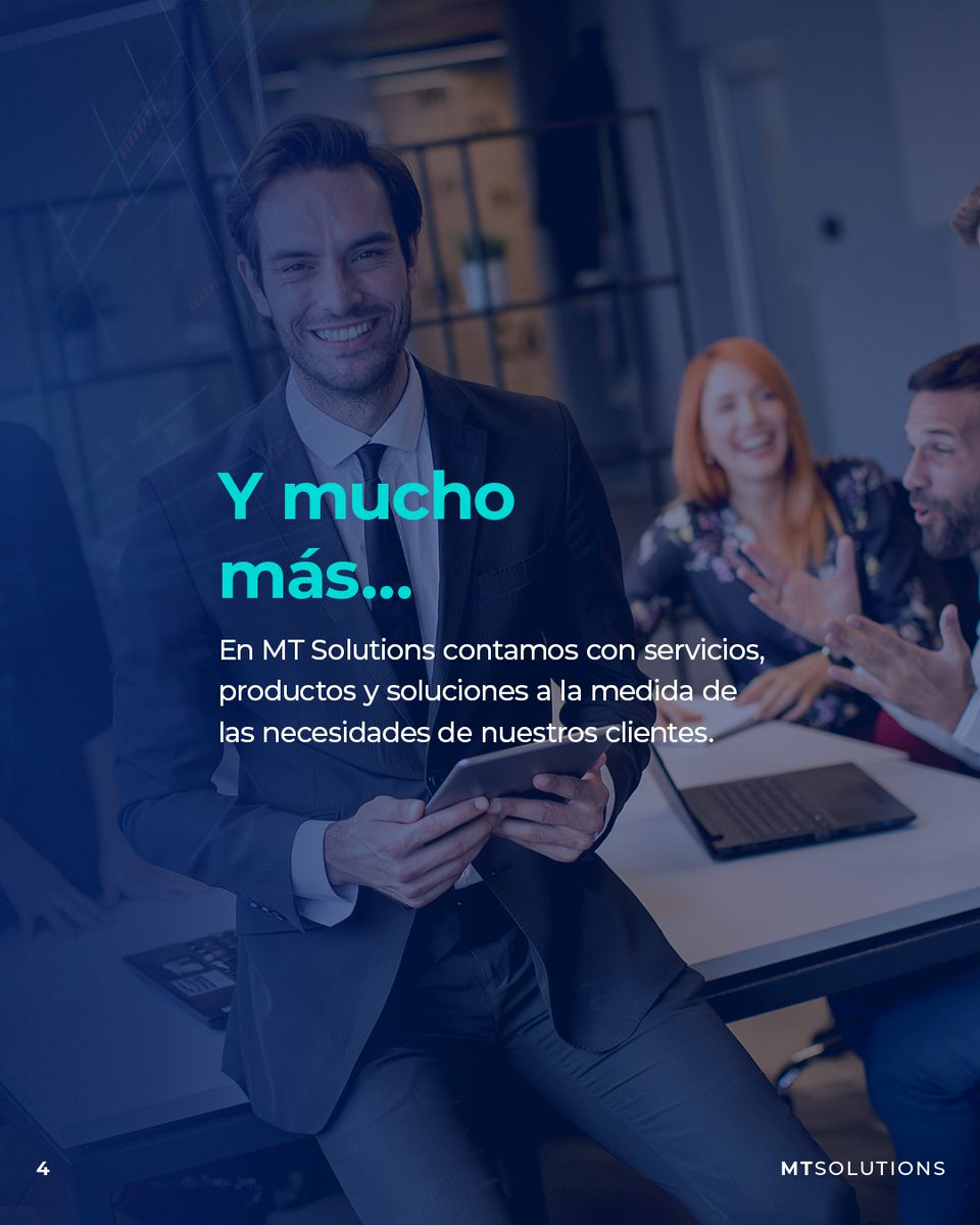 mtsolutionsglob's tweet image. 💻Entendemos que cada negocio es único y tiene necesidades específicas.

Por eso, ofrecemos una amplia gama de soluciones adaptadas a tus requerimientos. 

#MTSolutions #InnovaciónEmpresarial #TransformaciónDigital #Tecnología #SolucionesEmpresariales #Ciberseguridad