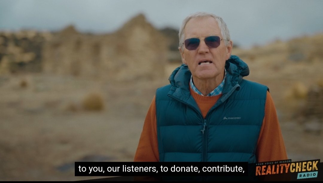 Say what you like about Reality Check Radio, it's an extremely good gag paying for a plane to tow this ad around and then putting out a video a few months later with your hosts standing in a field asking for donations because you've somehow run out of money
