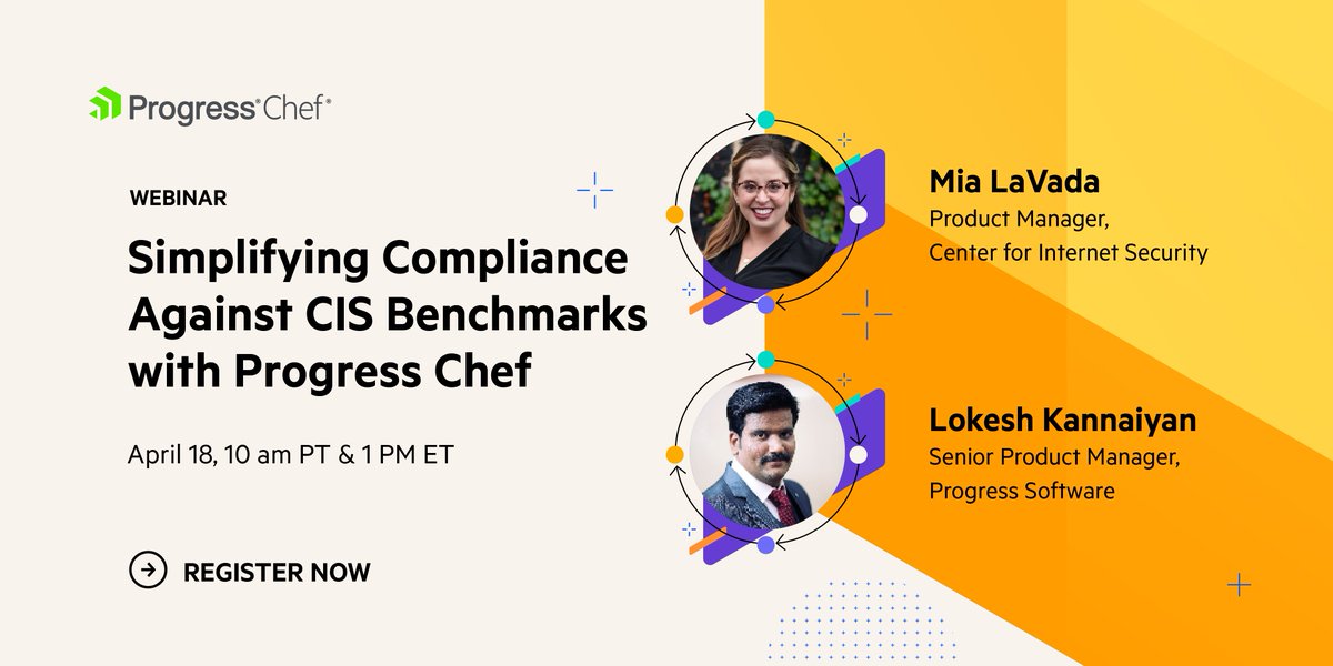 Looking to gain visibility into your compliance and security posture? Join our team and a member of the @chef team on April 18th as we team up to show you how! bit.ly/3TYy9lW #compliance #cybersecurity